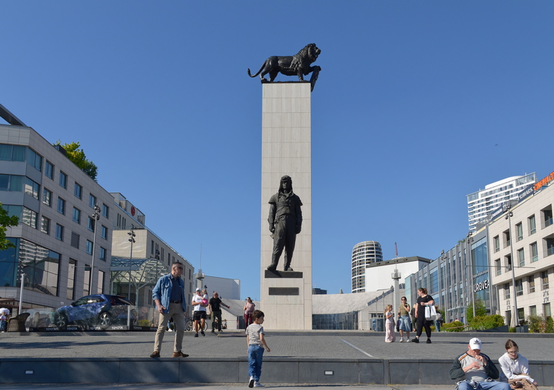Monument located on the bank of the Danube River in Bratislava